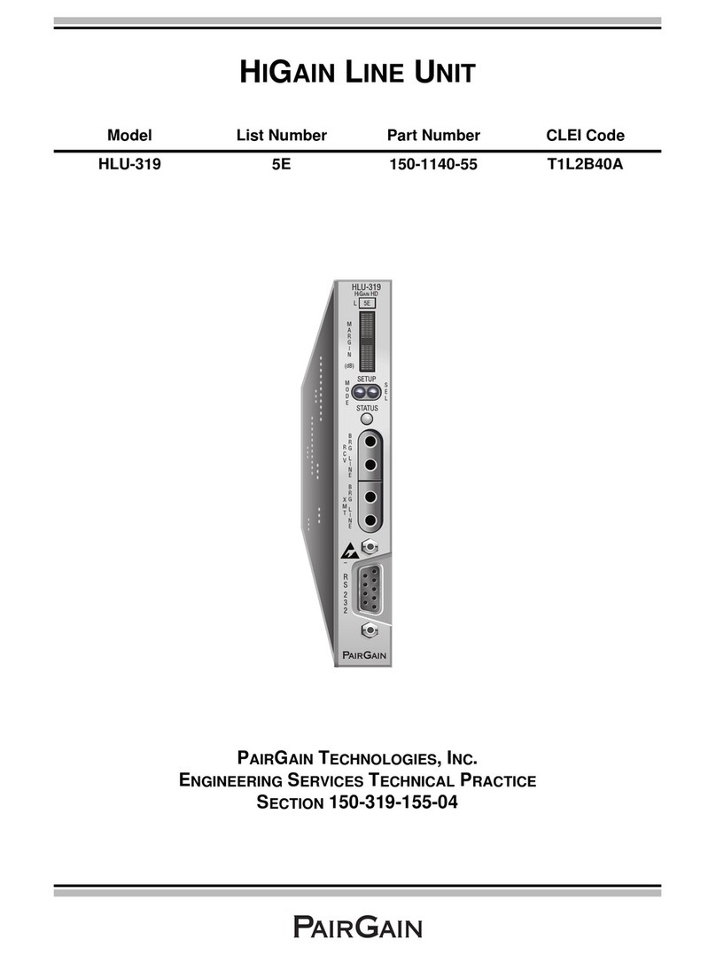PairGain T1L2B40A User manual