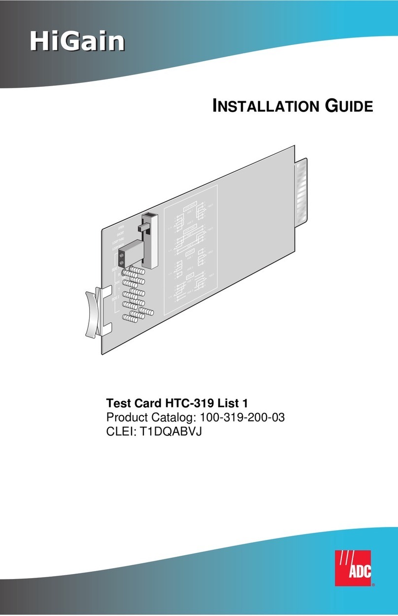 ADC HiGain HTC-319 List 1 installation guide