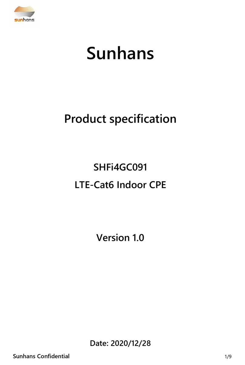 Sunhans SHFi4GC091 Product specification