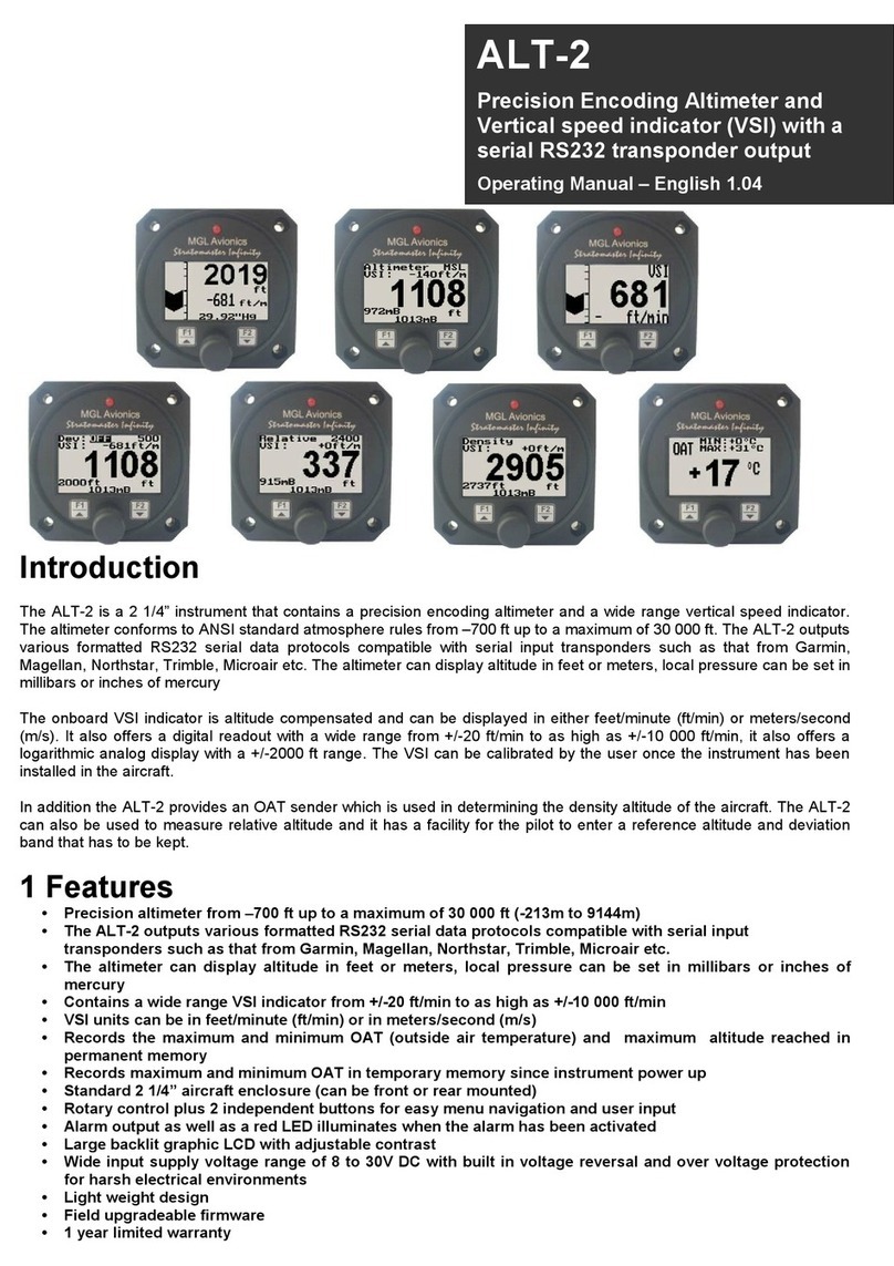 MGL Avionics ALT-2 operating manual