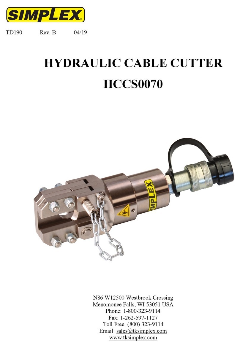 Simplex HCCS0070 User manual