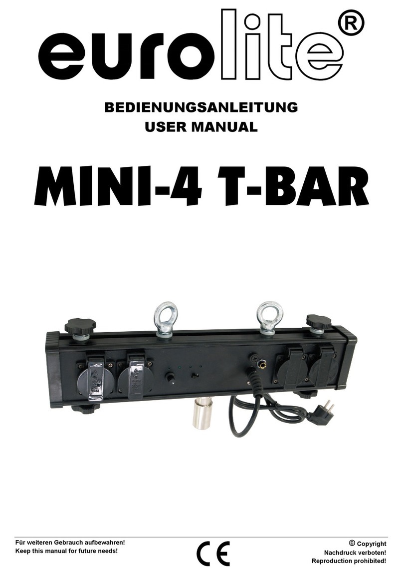 EuroLite MINI-4 T-BAR User manual
