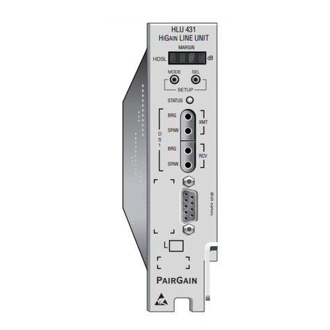 PairGain HiGain HLU-431 1E User manual