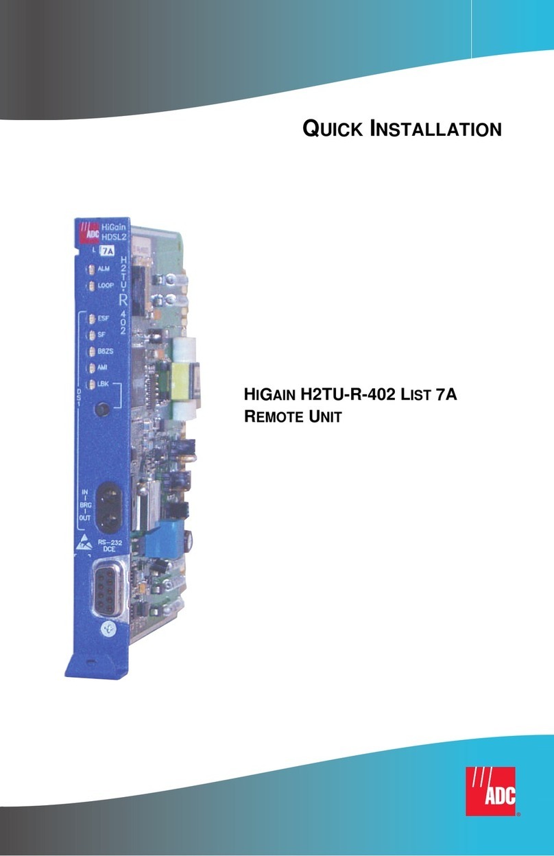 ADC HiGain H2TU-R-402 List 7A Original operating instructions ADC HiGain H2TU-R-402 List 7A Original operating instructions