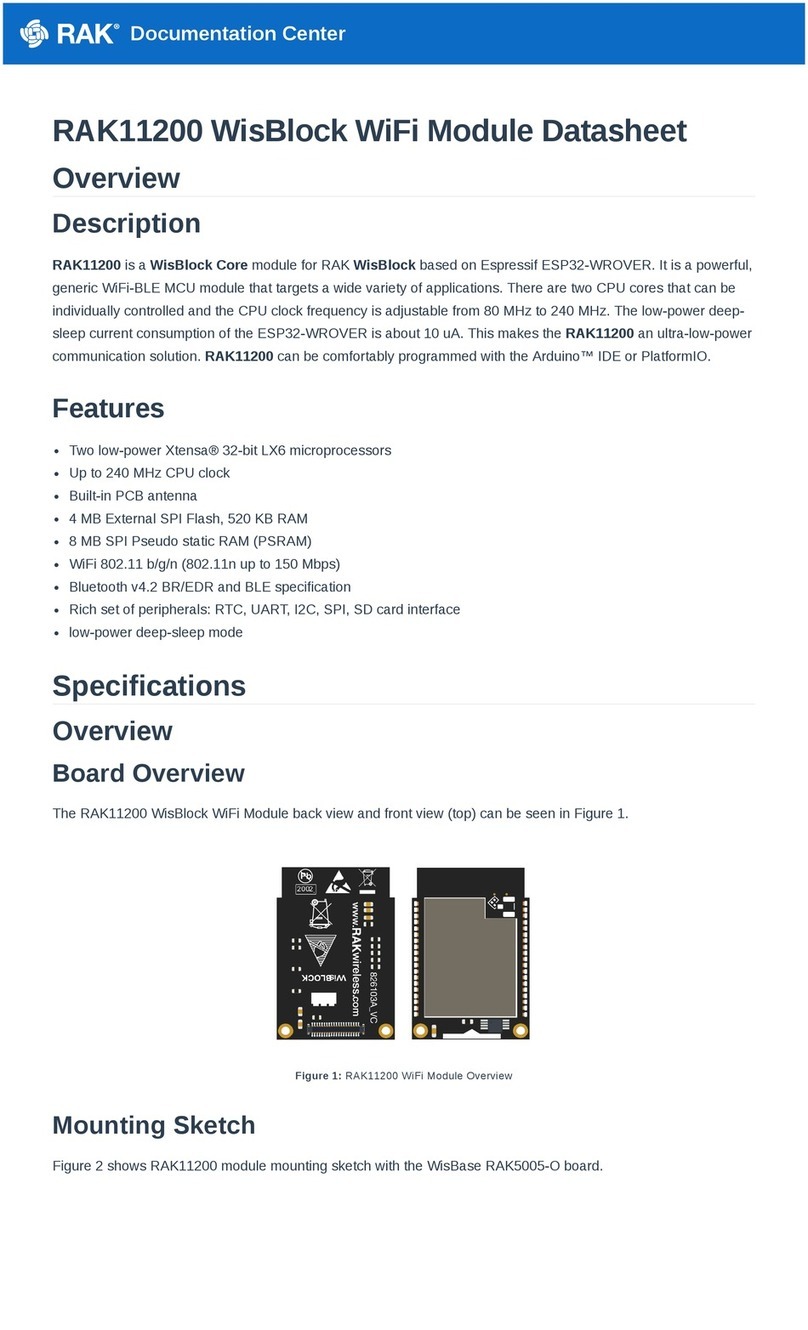 RAK RAK11200 quick start guide
