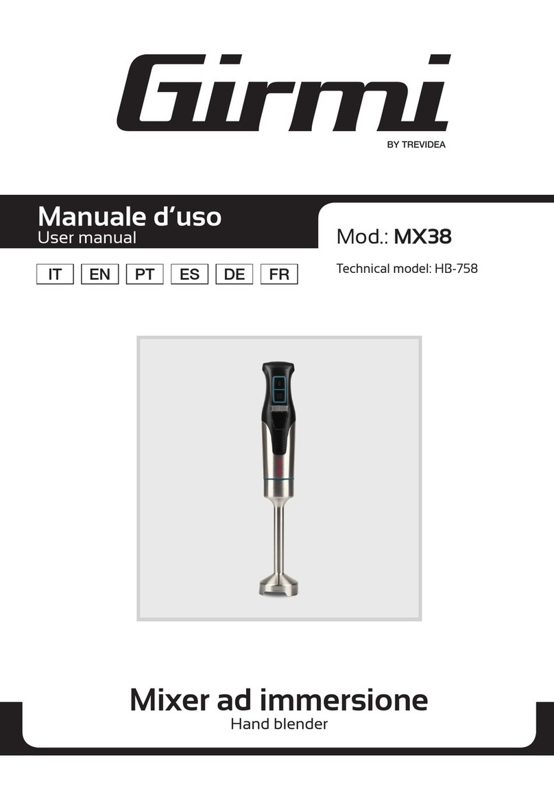 TREVIDEA Girmi MX38 user manual
