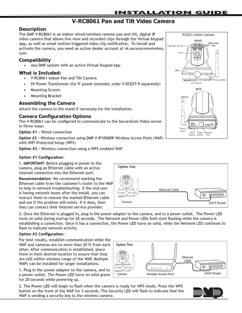 DMP Electronics V-RC8061 installation guide