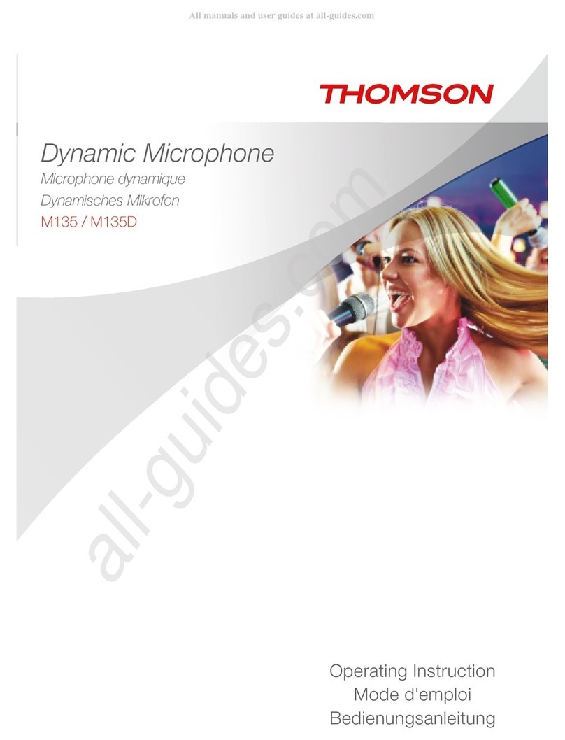 Thompson M135 Operating	 instruction