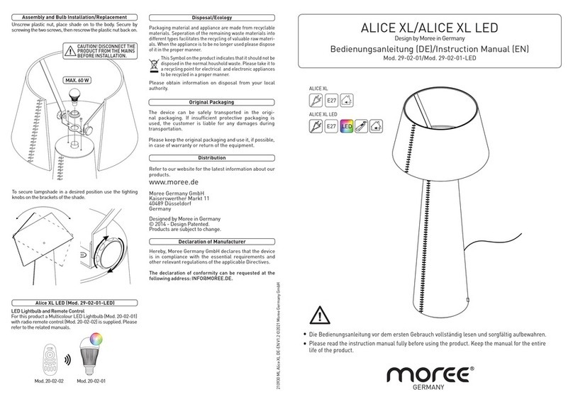 Moree ALICE XL User manual Moree ALICE XL User manual