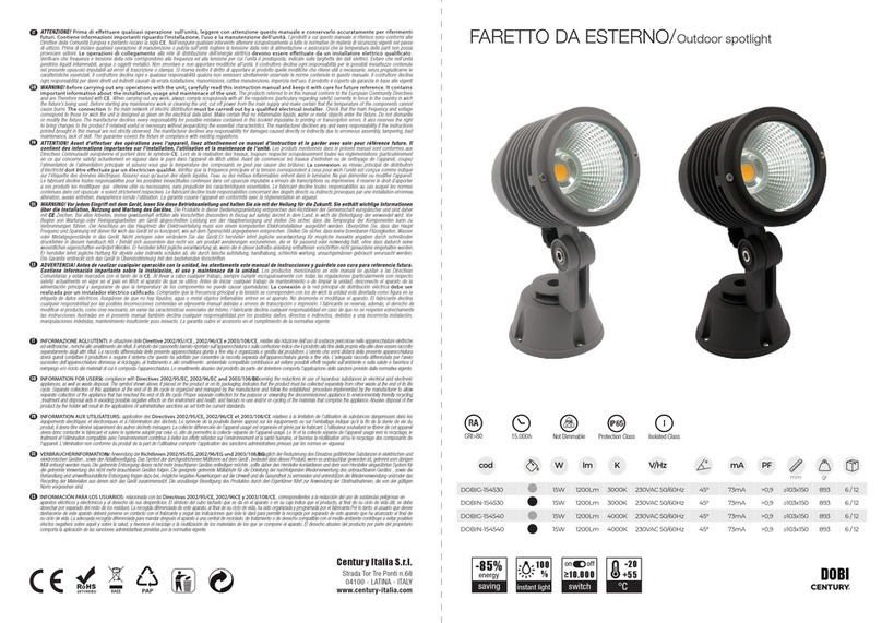 Century DOBI DOBIG-154530 manual