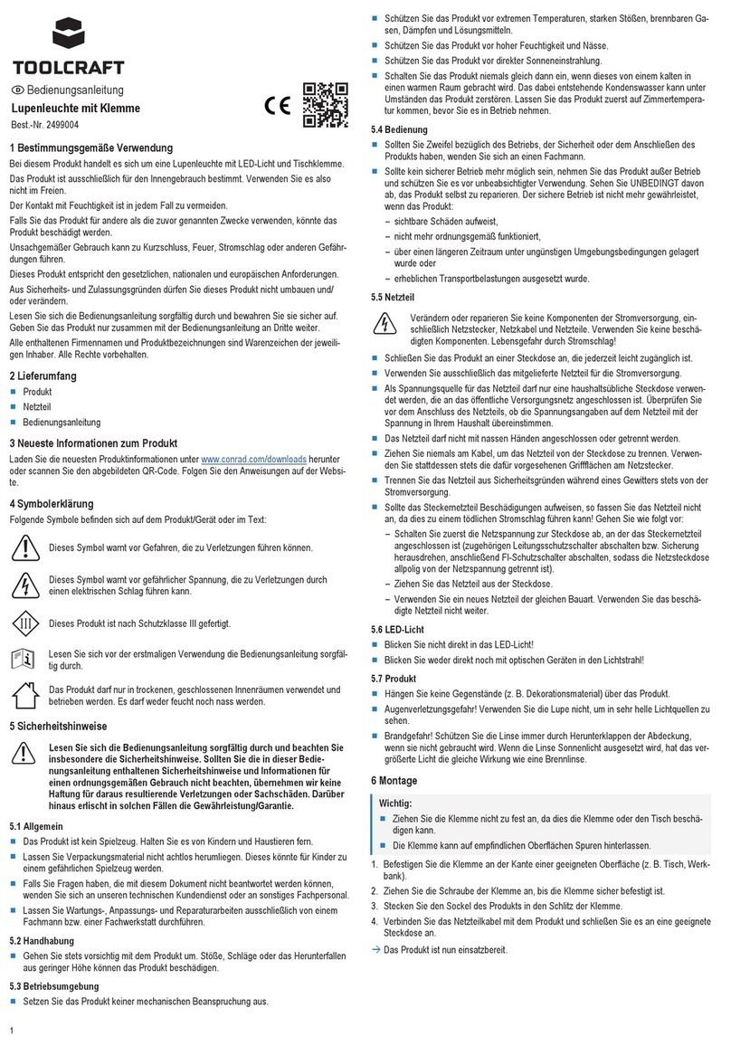 TOOLCRAFT 2499004 operating instructions