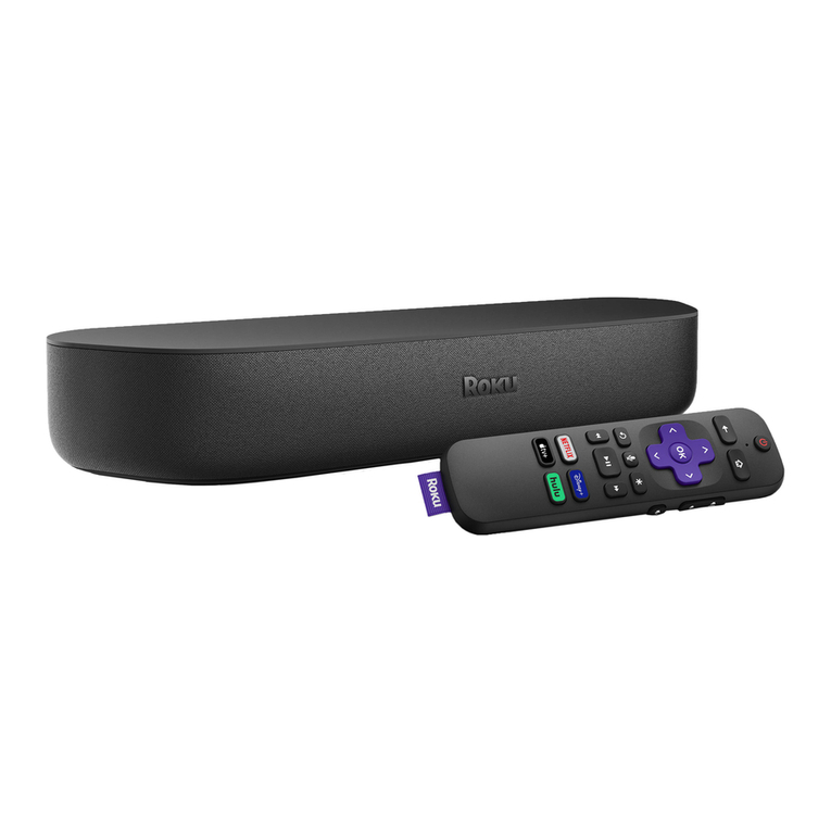 Roku Streambar User manual Roku Streambar User manual
