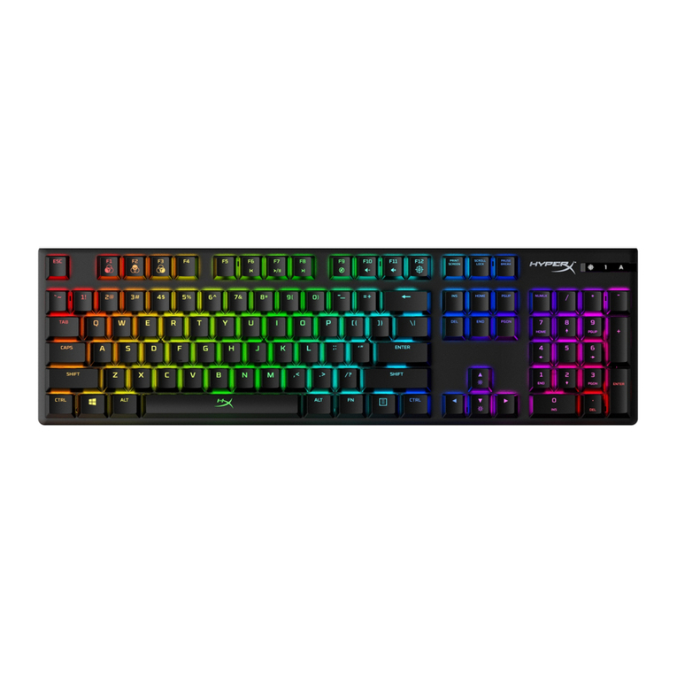 HyperX Alloy Origins HX-KB6RDX User manual