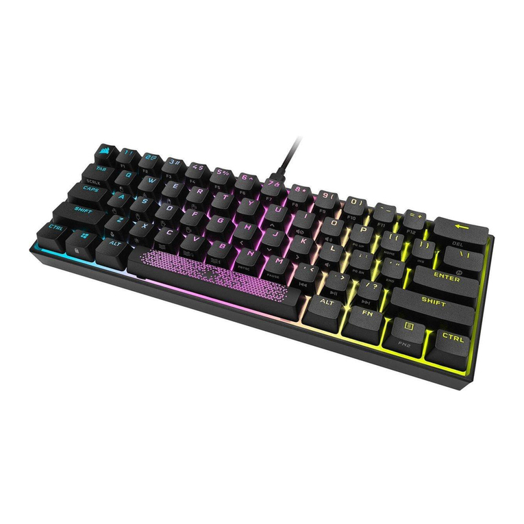 Corsair K65 RGB MINI quick start guide