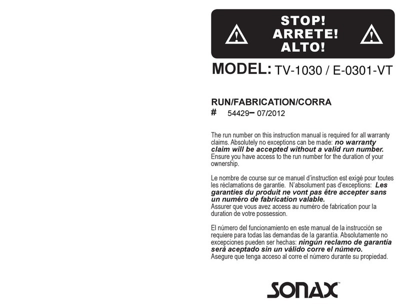 Sonax TV-1030 User manual