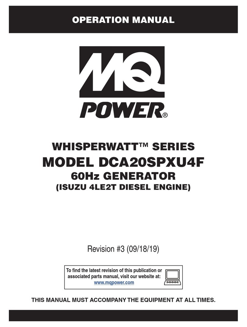 MQ Power WHISPERWATT DCA20SPXU4F Operation manual
