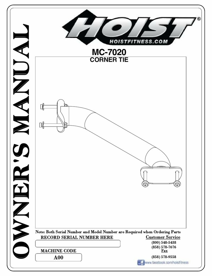 Hoist Fitness MC-7020 owner's manual