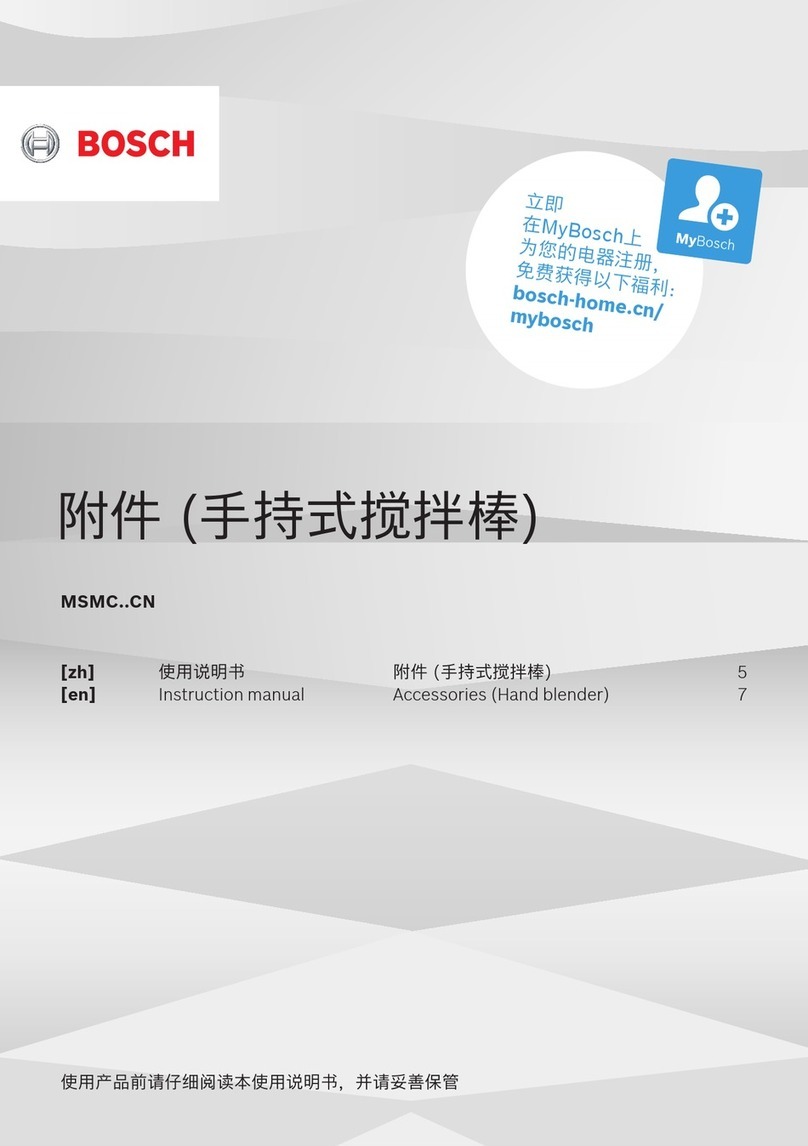 Bosch MSMC CN Series User manual