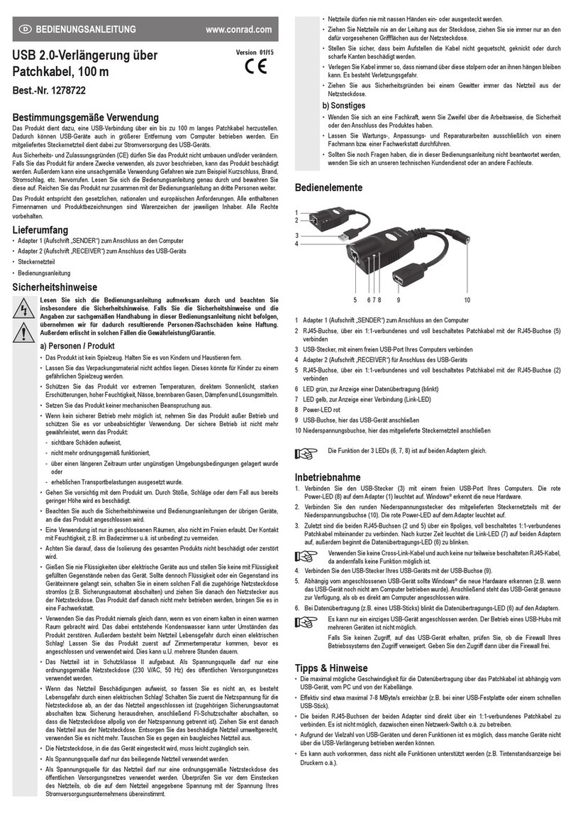 Conrad 1278722 User manual