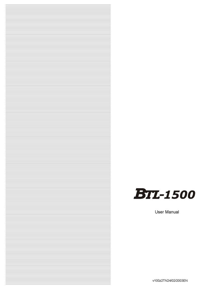 BTL 1500 User manual
