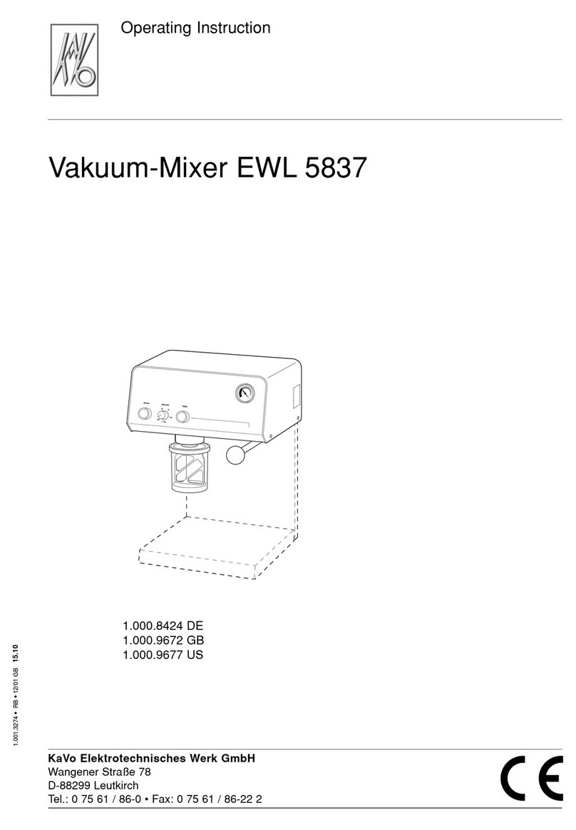 KaVo EWL 5837 Operating	 instruction