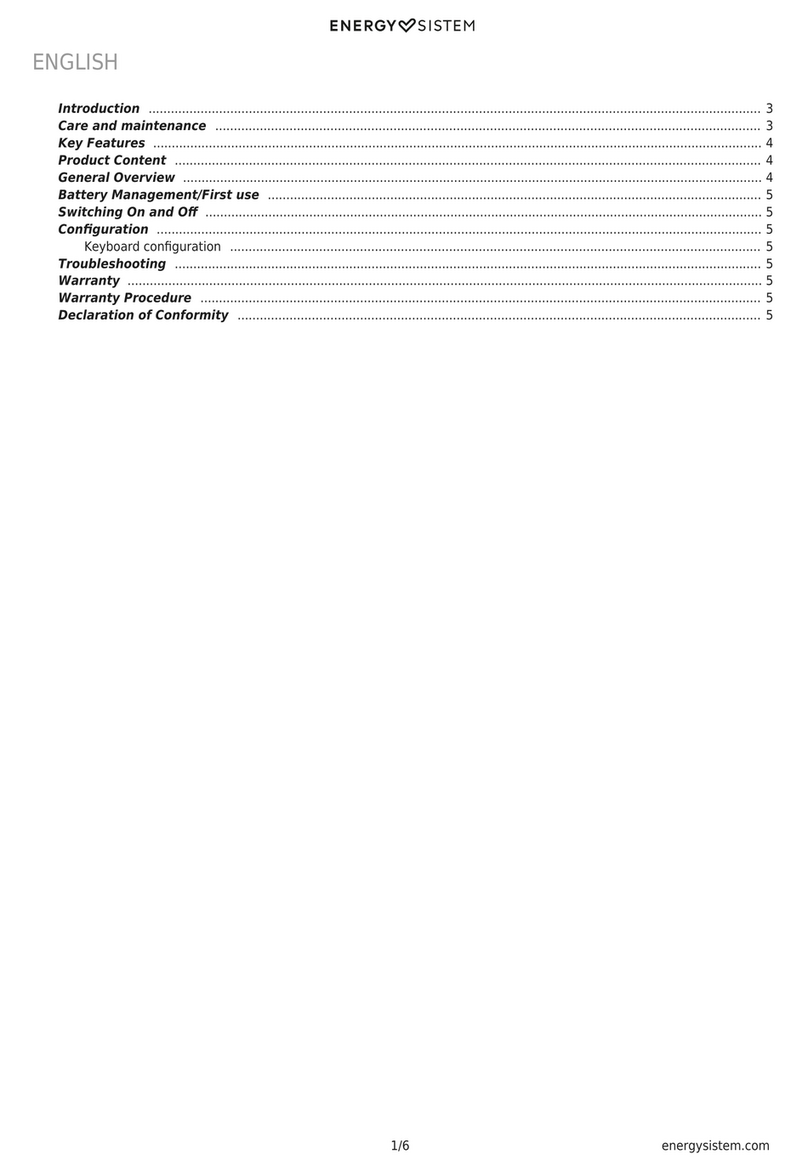 ENERGY SISTEM Pro 10 Windows quick guide