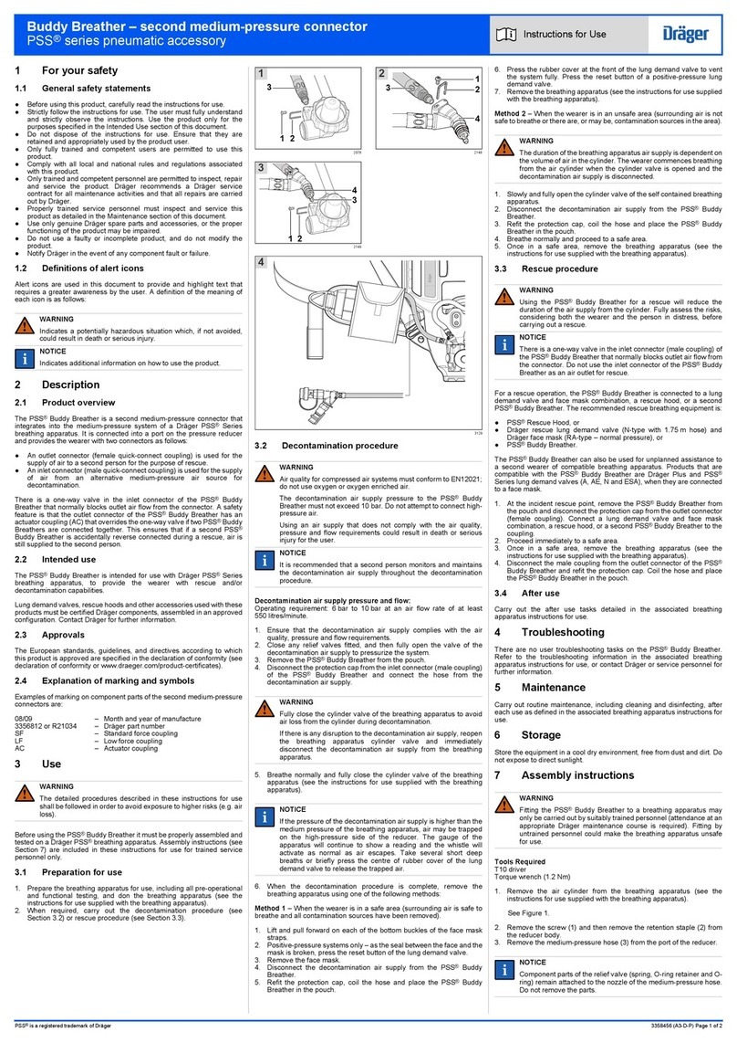 Dräger Buddy Breather PSS Series quick start guide