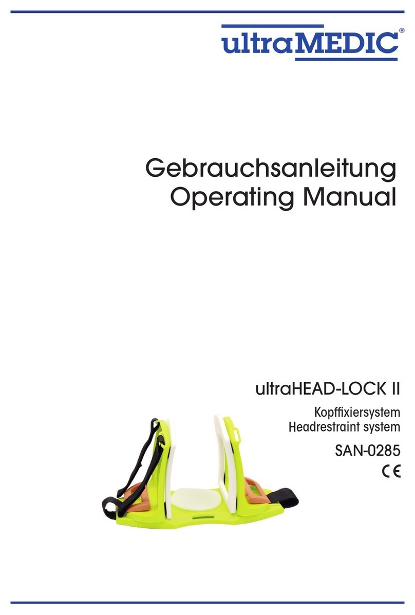 ultraMEDIC ultraHEAD-LOCK II operating manual