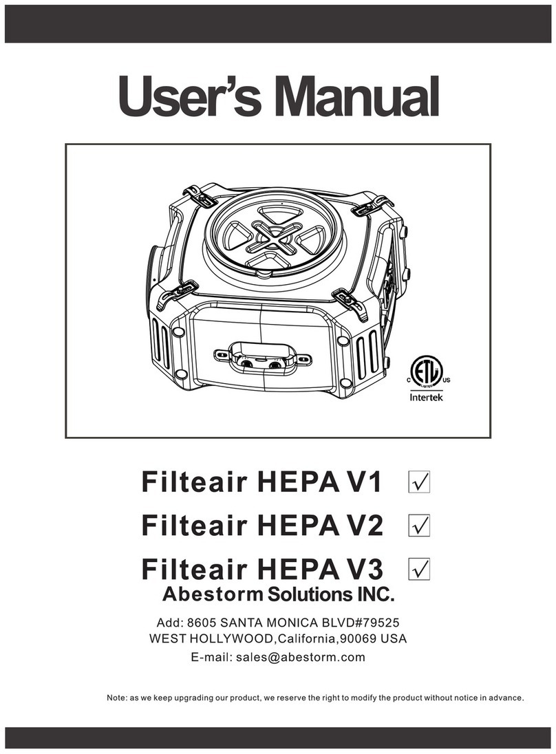 Abestorm Filteair HEPA V1 user manual
