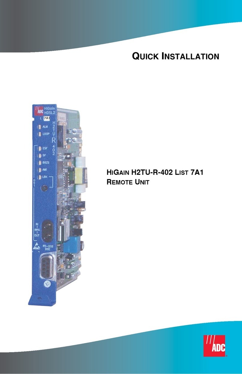 ADC HIGAIN H2TU-R-402-L7A1 Original operating instructions