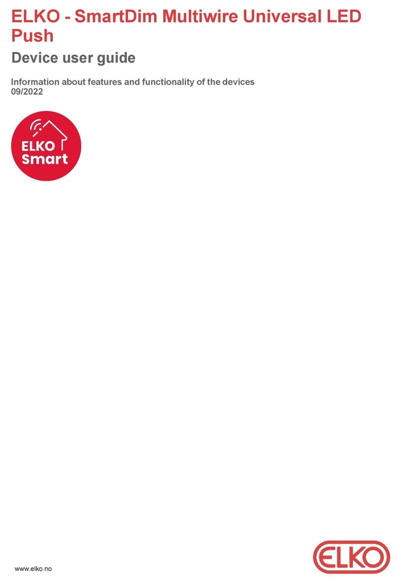 Elko SmartDim EKO0727 Series user guide