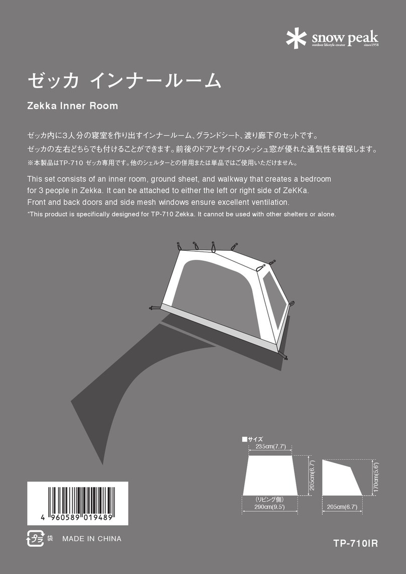 Snow Peak TP-710IR instruction manual