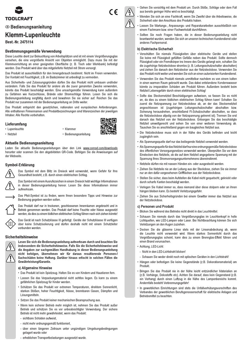 TOOLCRAFT 2475114 operating instructions
