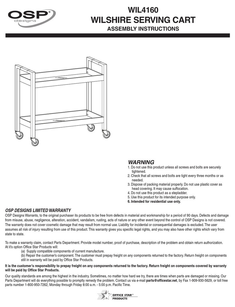 Office Star Products OSP Designs WIL4160 Assembly instructions
