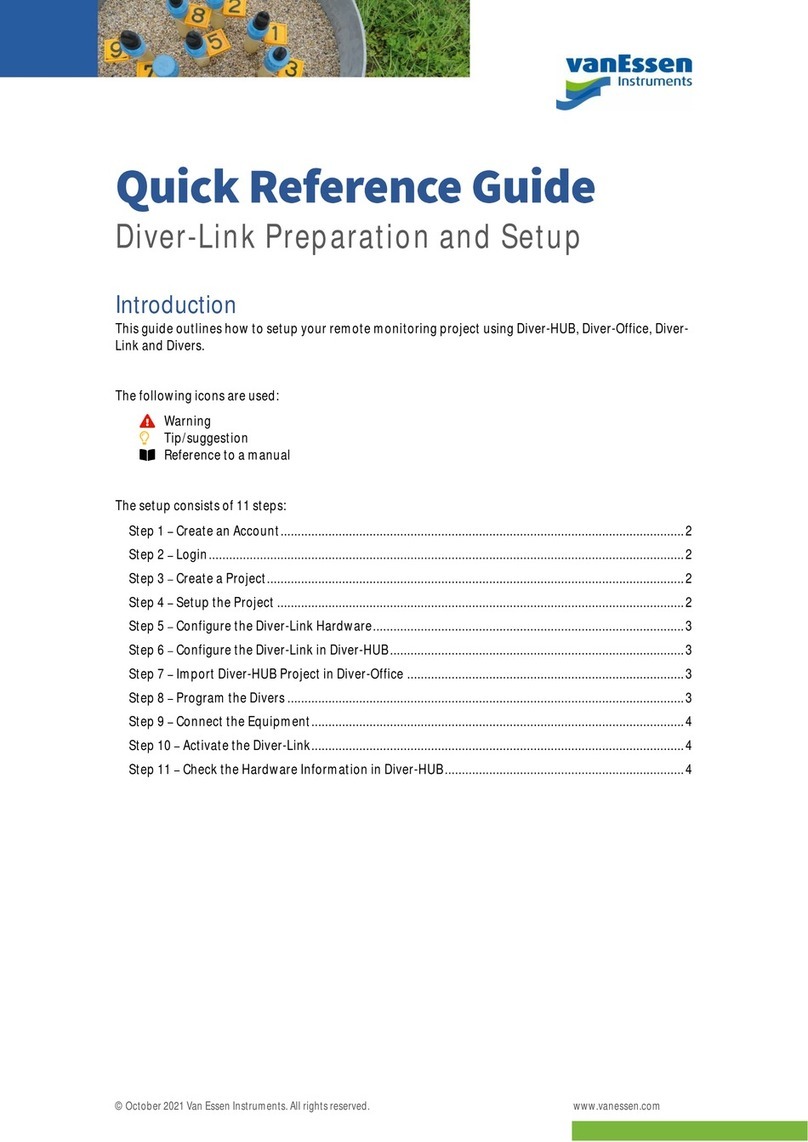 vanEssen Diver-Link Quick reference guide