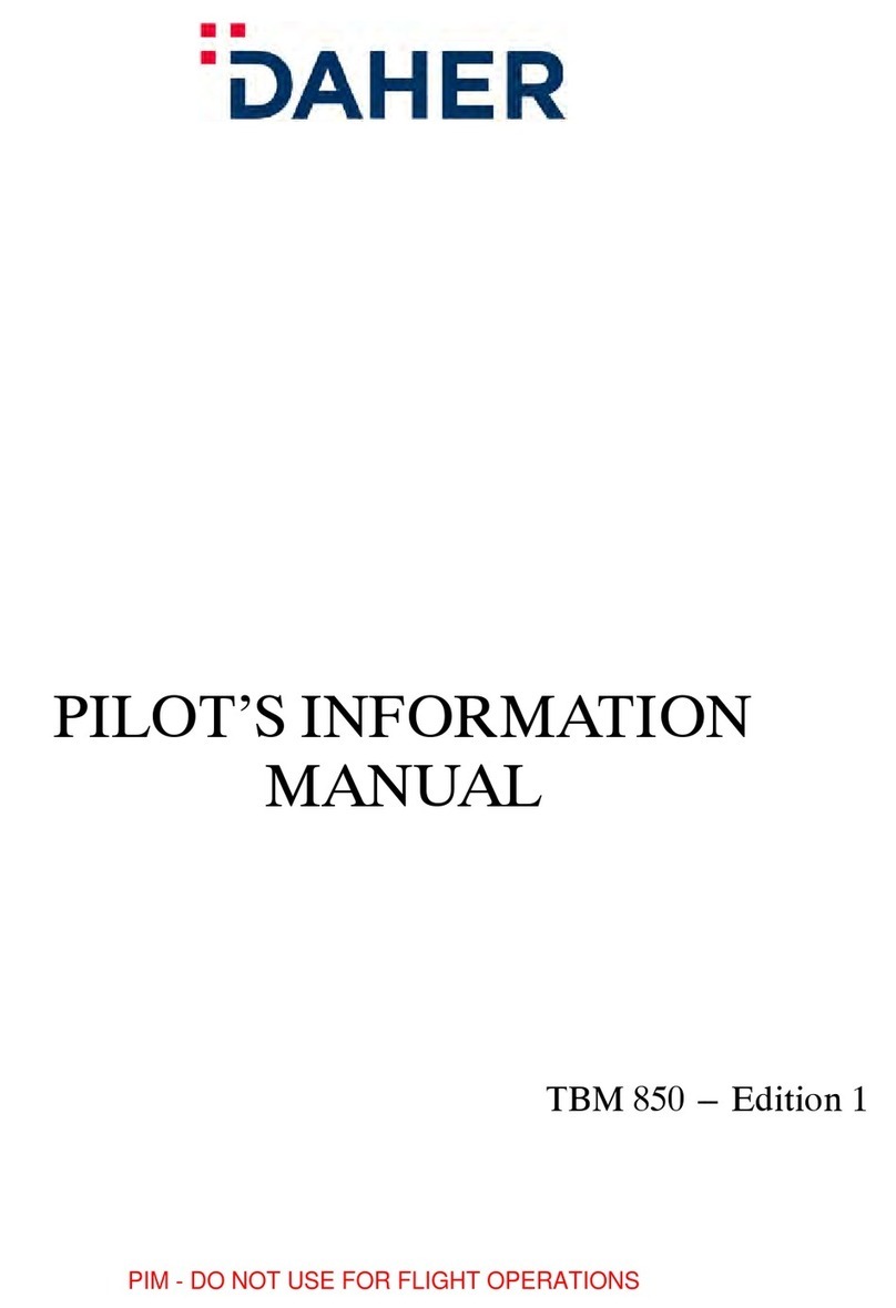 Daher TBM 850 Pilot's information manual