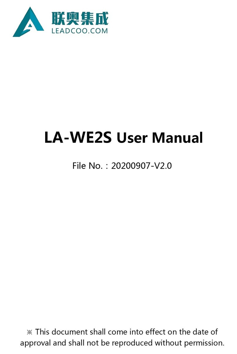LEADCOO LA-WE2S user manual