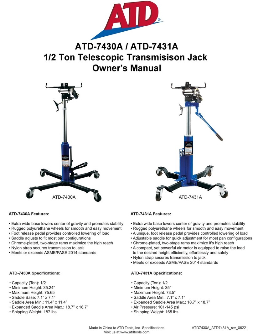 ATD Tools 7430A owner's manual