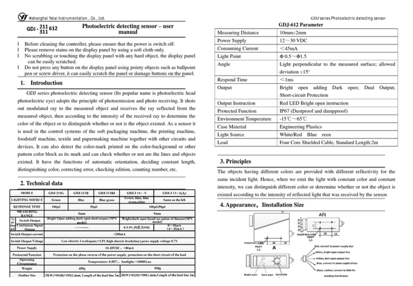 Yatai GDJ-311 V Series user manual