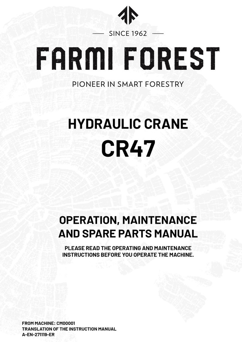 Farmi Forest CR47 OPERATION, MAINTENANCE AND SPARE PARTS MANUAL