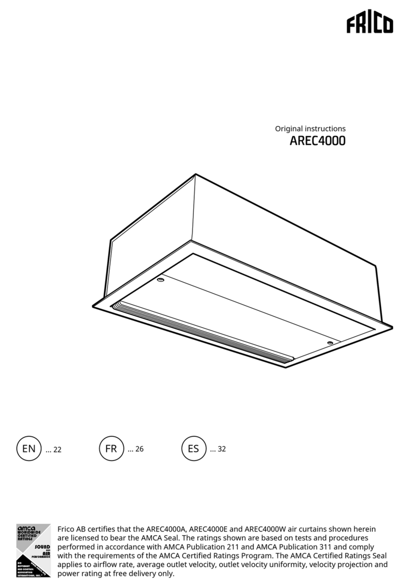 Frico AREC4000 Series User manual