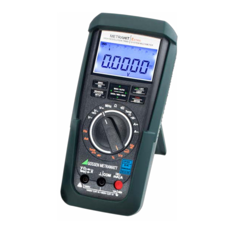 Gossen MetraWatt METRAHIT PM TECH User manual