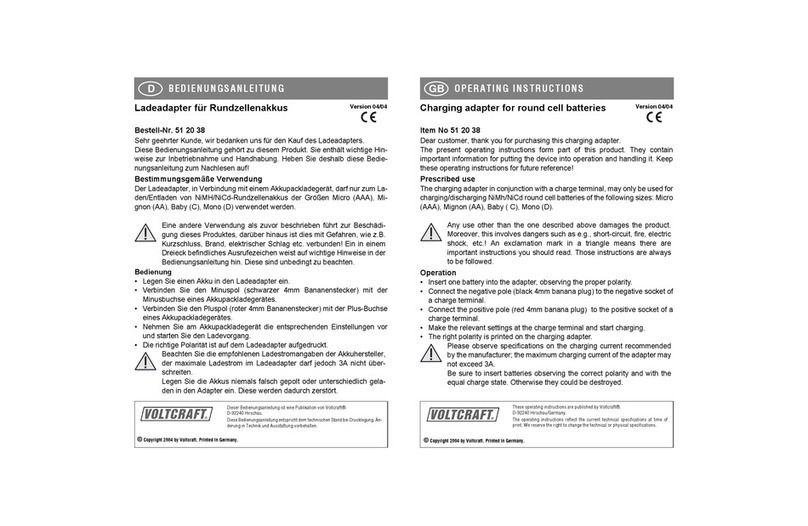 VOLTCRAFT 51 20 38 User manual