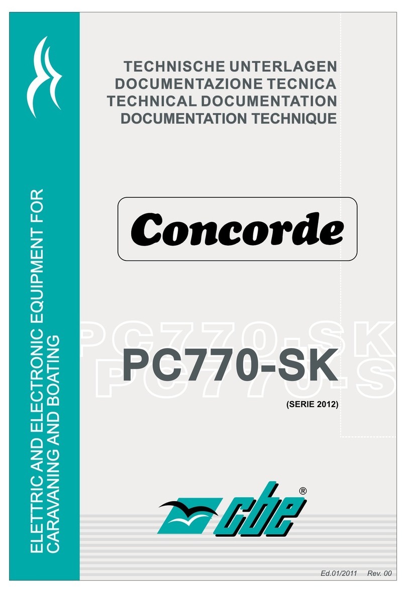 CBE Concorde PC770-SK Technical documentation