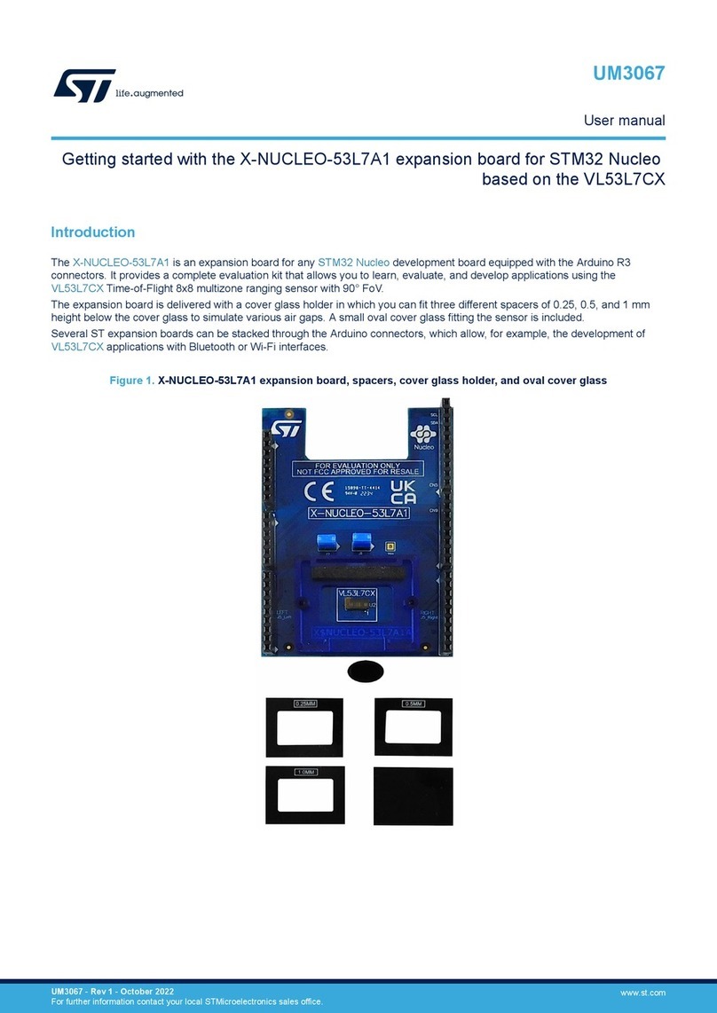 ST X-NUCLEO-53L7A1 user manual