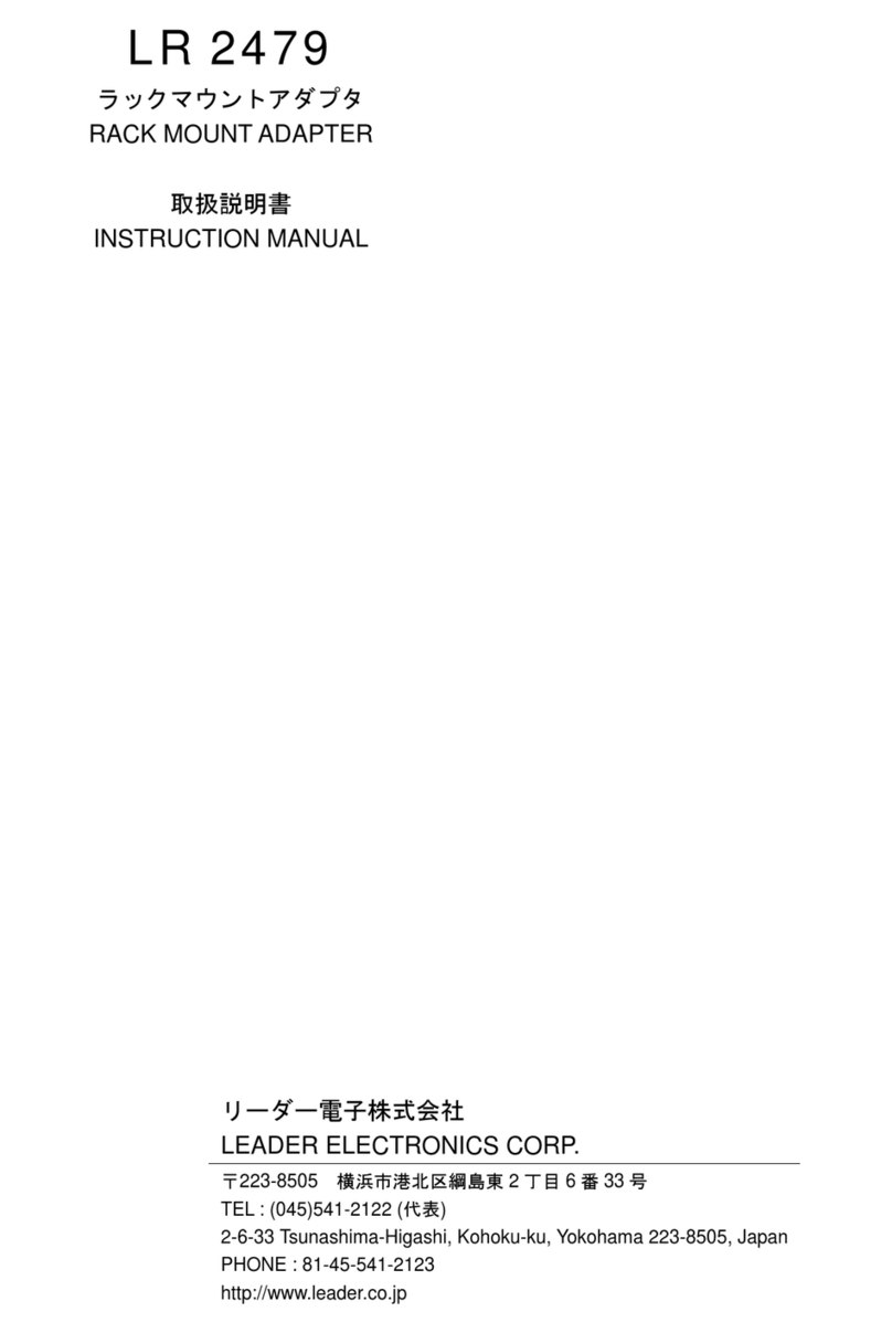 Leader Electronics Corp. LR 2479 instruction manual