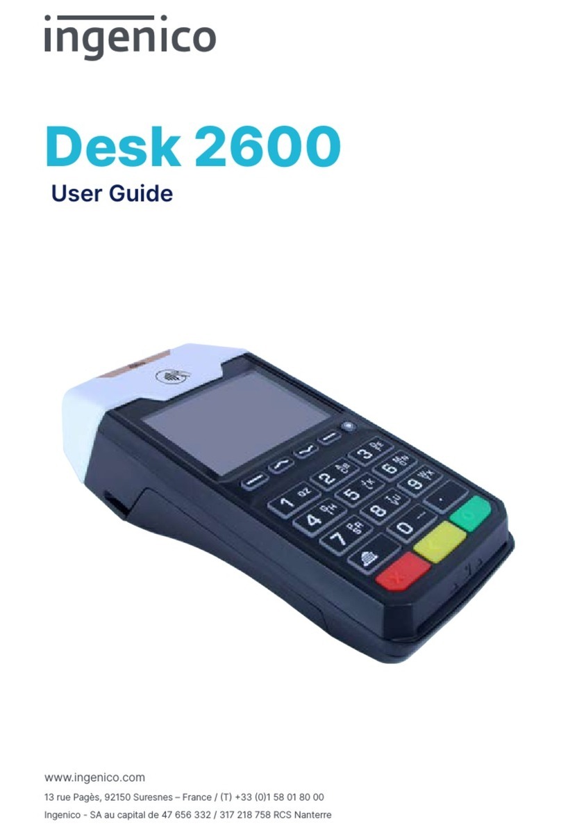 Ingenico Desk 2600 User manual