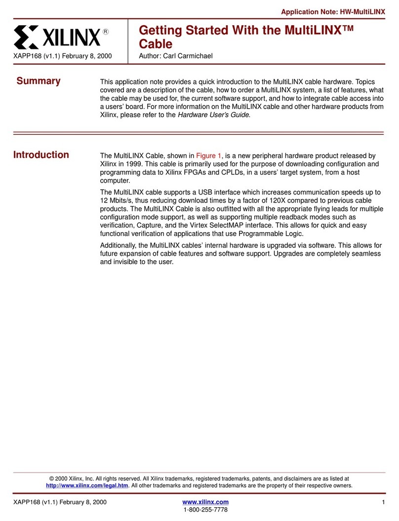 Xilinx MultiLINX User manual
