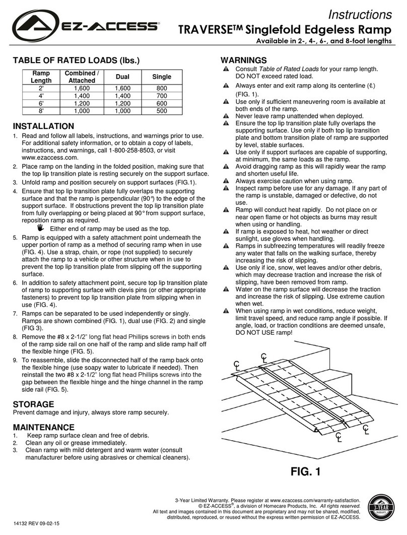 EZ-ACCESS TRAVERSE SFEL02 instructions