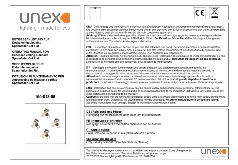 Unex Spannfeder-Set Flat User manual